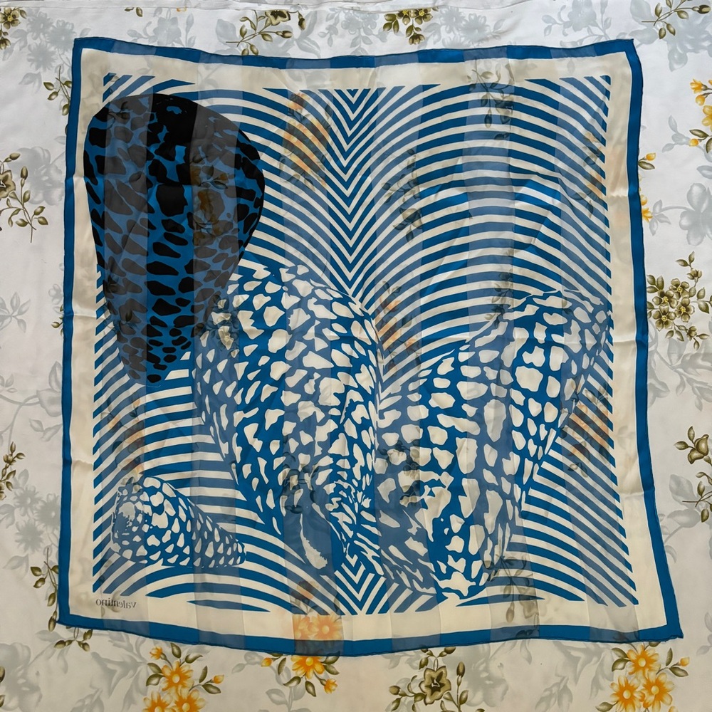 Valentino Aqua Scarf